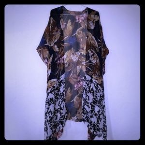 Anthropologie 100% silk kimono